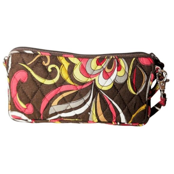 VERA BRADLEY Shoulder Bag Wristlet Sunglass Case Set In Puccini Pattern - Picture 10 of 14